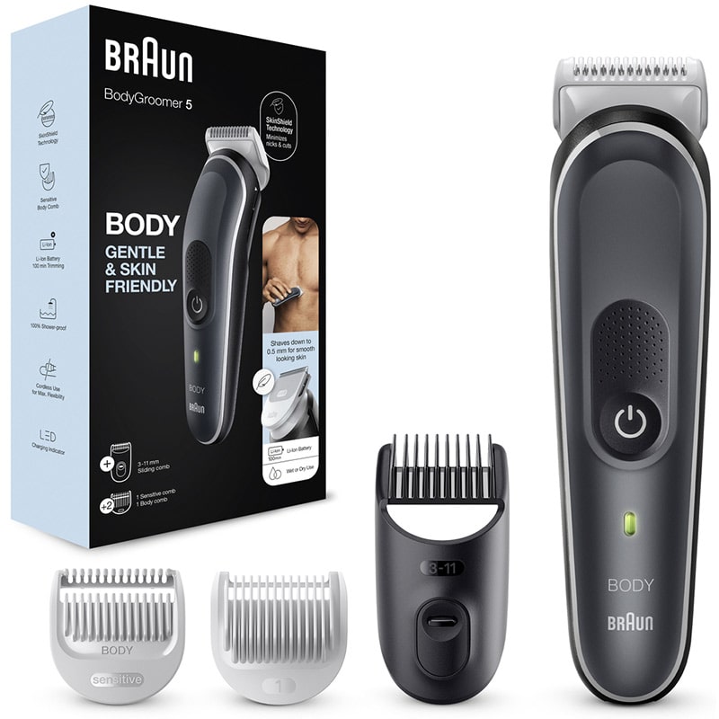 Braun BG5340 body groomer, Wet & dry body grooming