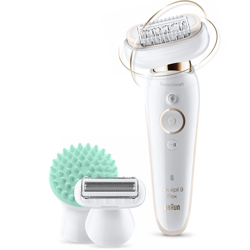 Braun Silk-Epil 9-561 Wet & Dry Epilator with 6 Extras Incl. Charging Stand  for Women - Gear Exact