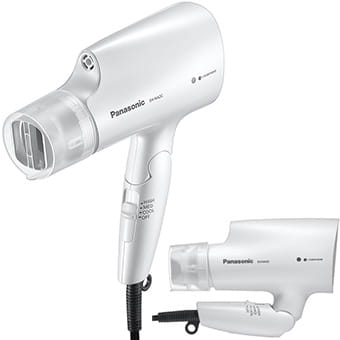 Panasonic EHNA2CW nanoe technology compact hair dryer with foldable handle